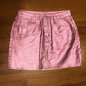 Wild Fable Metallic Pink Skirt